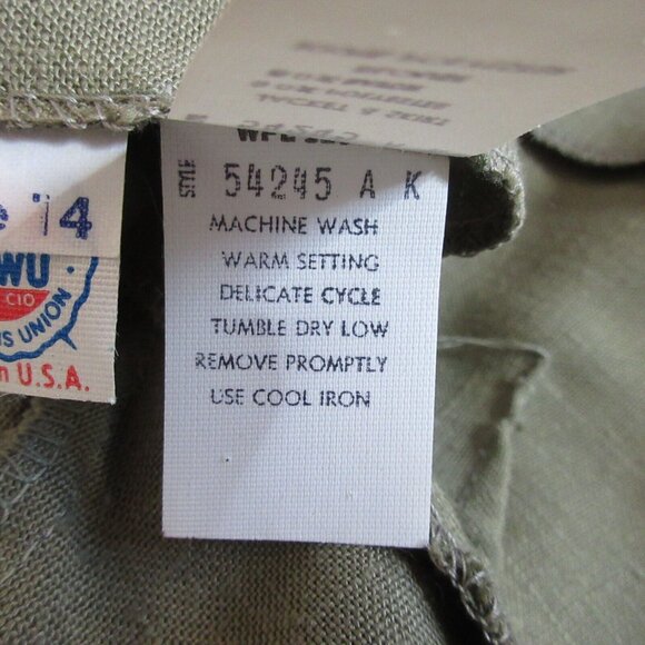 Henry Lee/Judith Hart Womens 2pc Open Front Jacket 14 100% Silk Pants 14P Green - Picture 5 of 11